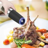 Rasnita Electrica Sare Piper Mirodenii Oem, Cu LED, Actionare Gravitatie, Material Plastic/Ceramica, 21cm Inaltime