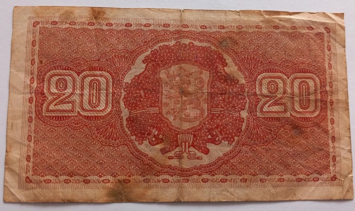 Finlanda, 20 Markkaa 1922