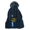 Caciula Copii Batman Albastra cu Pompom, 10 Ani, Acril 100%