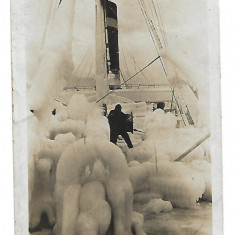 Carte postala S.S. New York after snow storm - 1918 - circulata A019