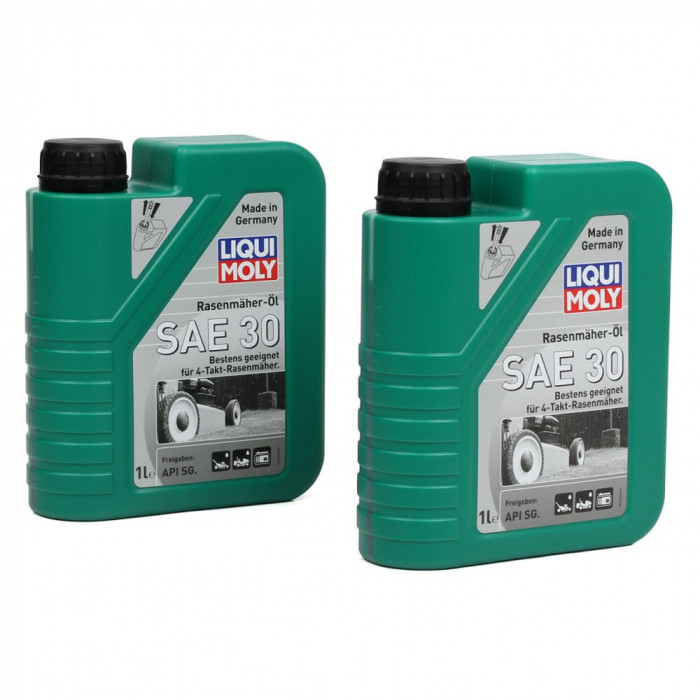 Set 2 Buc Ulei Motor Maisni Tuns Iarba Motocositoare Liqui Moly Rasenm&auml;her&ouml;l SAE 30 1L 1264