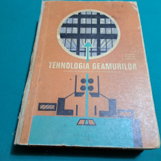 TEHNOLOGIA GEAMURILOR* MANUAL ȘCOLI TEHNICE MAIȘTRII/ 1966