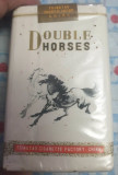 Reclama veche,PACHET vechi TIGARI&quot;DOUBLE HORSES&quot;-NEcartonat-Plin/Sigilat-CHINA