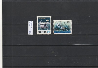 POLONIA - COSMOS - MISIUNI PE LUNA ( MI PL 2122-2123 ) 1971 MNH foto