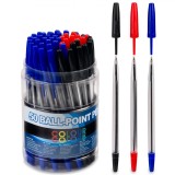 Set Pixuri Ballpoint, Multicolor, 50 Bucăți