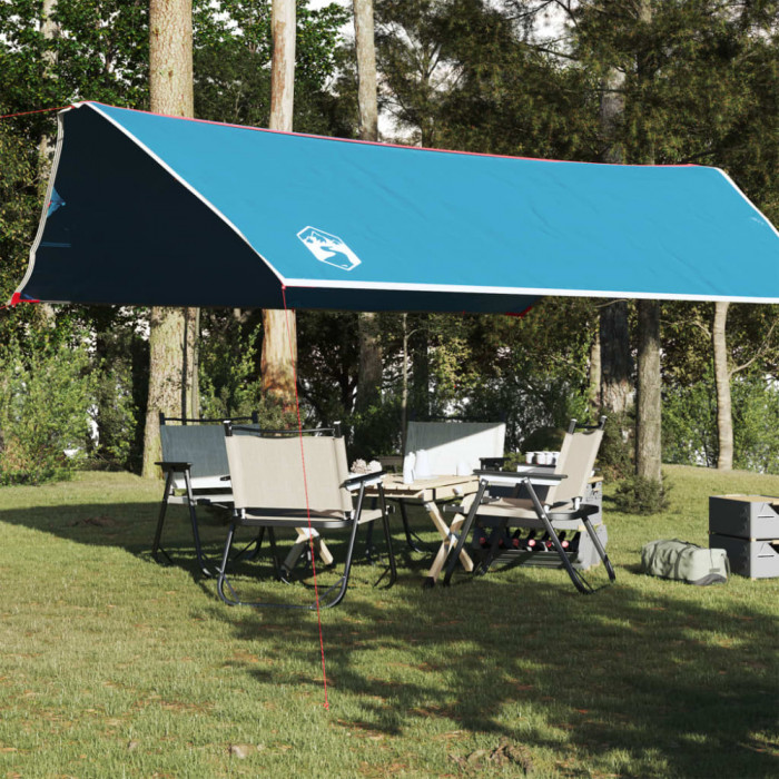 vidaXL Prelată de camping, albastru, 500x294 cm, impermeabilă