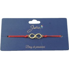 Bratara aurie inox infinit cu inima