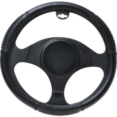 Husa volan Black , material cauciucat, diametru 37-39 cm