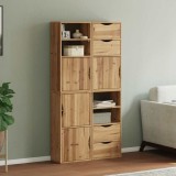 VidaXL Dulapuri laterale 4 buc &quot;ODDA&quot; 40x24x79 cm lemn masiv de pin