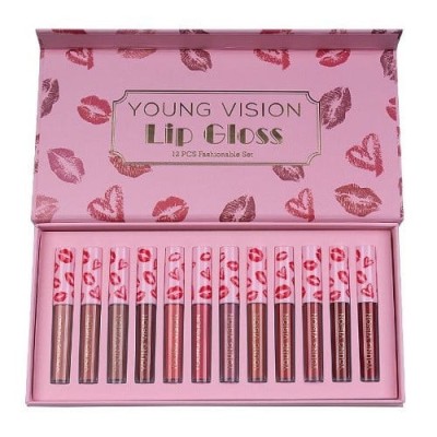 Set 12 rujuri de buze, Young Vision, Lip Gloss Fashionable foto