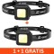 Lanterna de cap C182, LED COB, 800lm, raza 50m, IPX4, 1+1 gratis