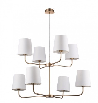 Lustra Pendul GoodHome Arrioph, auriu, surse 8 x (E14), IP20 foto