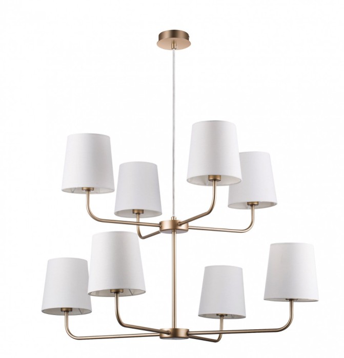Lustra Pendul GoodHome Arrioph, auriu, surse 8 x (E14), IP20