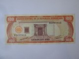 Republica Dominicana 100 Pesos Oro 1991 in stare foarte buna