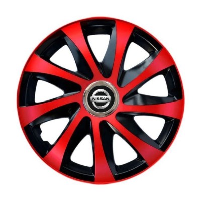 Set 4 capace roti Drift extra red R14 pentru gama Nissan foto
