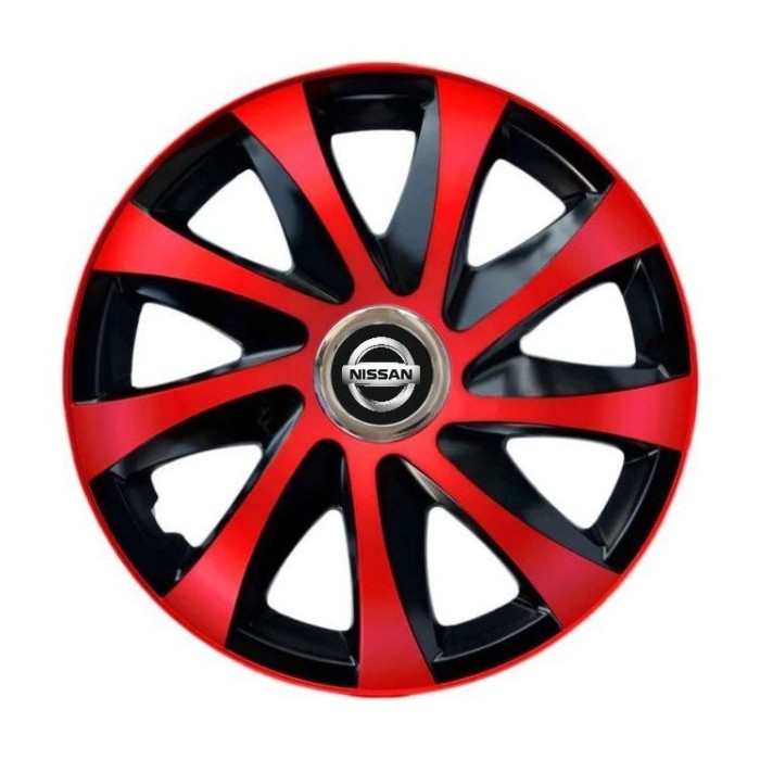 Set 4 capace roti Drift extra red R14 pentru gama Nissan