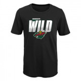 Minnesota Wild tricou de copii Frosty Center Ultra black - Dětsk&eacute; XL (14 - 16 let)