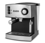 Cumpara ieftin Espressor manual Zass ZEM 04, 850 W, 1.6 L, 15 bar, Argintiu - RESIGILAT