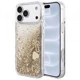 Husa pentru Apple iPhone 18 Pro / 17 Pro, Guess, Liquid Glitter Charms, Aurie