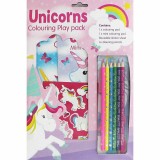 Unicorns - Pachet de colorat cu stickere, Bookidz