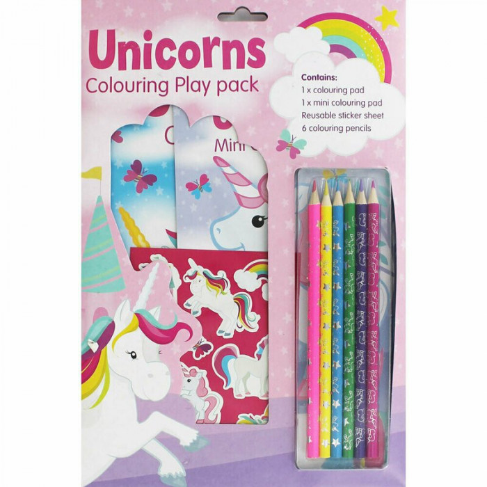 Unicorns - Pachet de colorat cu stickere
