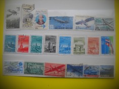 HOPCT LOT NR 588 AVIATIE / AVION -20 TIMBRE VECHI-STAMPILAT