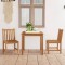 vidaXL Set de mobilier de grădină cu 3 piese, 80x80 cm, lemn masiv de tec 3059921