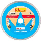Cumpara ieftin Disc diamantat continuu, placi ceramice, taiere umeda, 180 mm/22.23 mm, Richmann