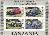 TANZANIA 1986 - Automobile de epoca /bloc MNH