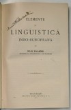 ELEMENTE DE LINGUISTICA INDO-EUROPEANA de IULIU VALAORI (1924)
