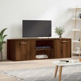 vidaXL Comodă TV, stejar maro, 120x34x37 cm, lemn prelucrat