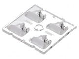Lentilă LED Pătrată Transparentă 7,1mm