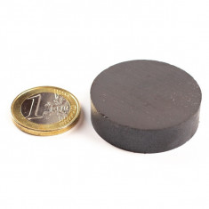 Magnet ferita disc Ø36&#215;10 mm, putere 2,35 kg, F30