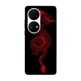 Husa compatibila cu Huawei Nova Y70 model Red Dragon, Silicon, TPU, Viceversa, Transparent, Carcasa