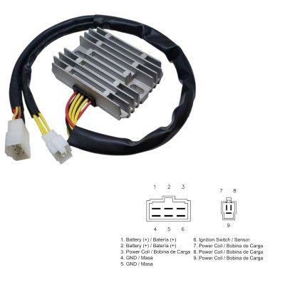 DZE Regulator Tensiune Kawasaki VN DZE02574 releu incarcare foto