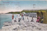 Techirghiol. Plaja de la Movila (circulata 1924)
