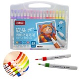 Trusa culori marker acrilic, 48 piese