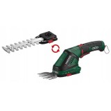 Foarfeca pe acumulator Parkside pentru iarba si arbusti maner rotativ la 180 grade