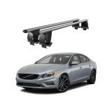 Bare transversale portbagaj auto aluminiu compatibile plafon neted Volvo S60 Y20 2010-2018 argintii sau negre Cod: CB200101 Kit-104