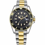 Cumpara ieftin Ceas de barbati din inox MBrands desing clasic, afisaj data , mecanism japonez quartz, bezel rotativ