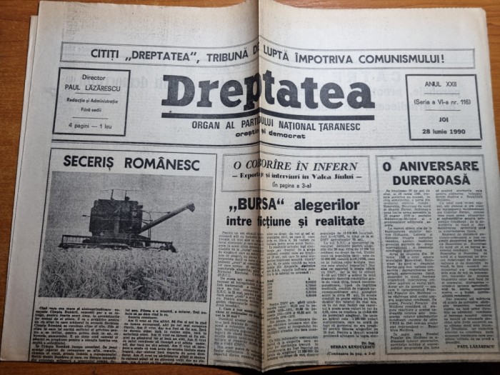 dreptatea 28 iunie 1990-art. ion lugosianu, art. ipotesti