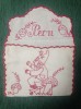 Veche broderie tip plic de depozitare pentru obiecte mici sau de croitorie