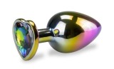 Dildo metalic Rosy Rainbow Heart