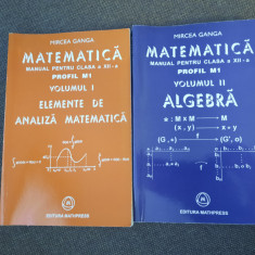 MIRCEA GANGA MATEMATICA MANUAL PENTRU CLASA A XII-A M1 2 VOLUME 2005 25/3