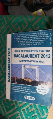 MATEMATICA M2 GHID DE PREGATIRE PENTRU BACALAUREAT 50 DE MODELE DE TESTE STANICA foto