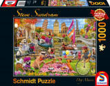 Puzzle 1000 piese - Steve Sundram - Dog Crazy | Schmidt