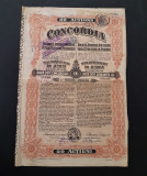 Actiune 1921 petrol soc. CONCORDIA , titlu 20 actiuni