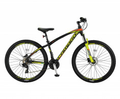 Bicicleta MTB Umit Camaro 2D, Cadru 16&amp;quot; , 21 Viteze , Culoare Negru/Galben/PortoPB Cod:26610160003 foto