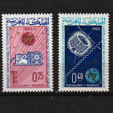 Maroc, 1965 | Centenar UIT - Sateliţi, comunicaţii - Cosmos | MNH | aph