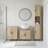 Cumpara ieftin Set de cabinet pentru baie cu 3 piese HAARLEM Stejar Sonoma